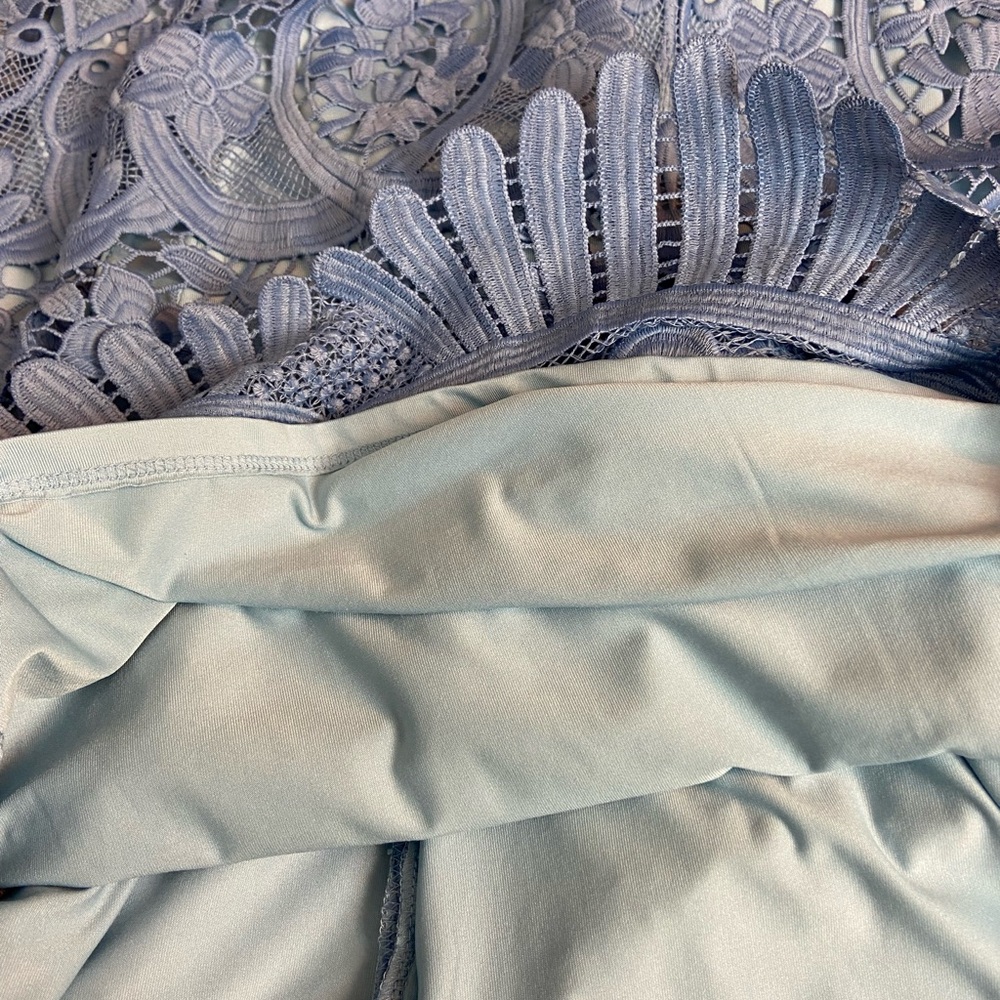 Lovers + Friends Blue Lace Dress - Picture 5 of 6